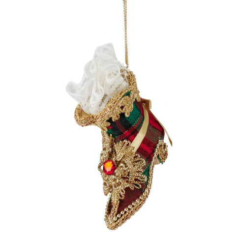 Décoration de Noël GOODWILL Chaussures avec bijoux H11 cm 2 variantes (1 unité)