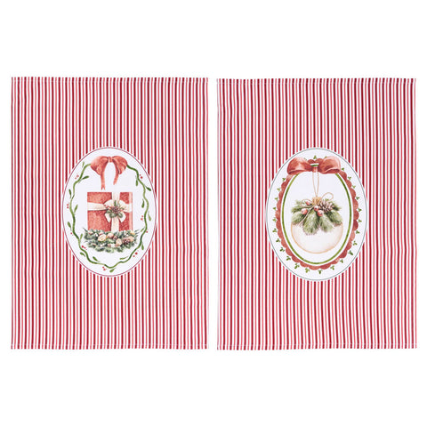 Nuvole di Stoffa Set 2 strofinacci natalizi "MAGIC NOEL" 50x70 cm 2 varianti (2 unità)