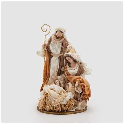 EDG - Enzo De Gasperi Holy family nativity figurine in resin H35 cm