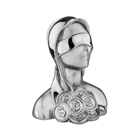 Bongelli Preziosi Scultura Dea Bendata Bitcoin 12x15 cm 5 varianti(1 unità)