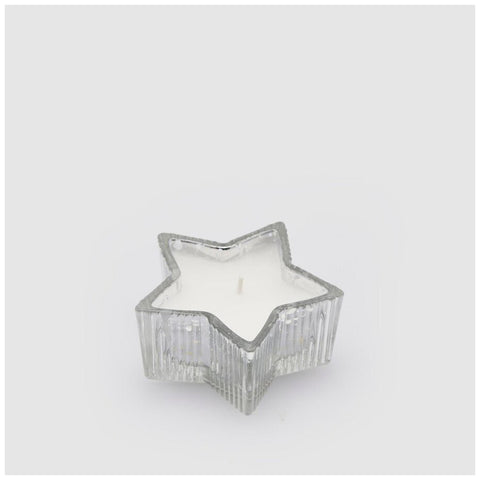 EDG Enzo De Gasperi Petite bougie étoile de Noël en verre 3 variantes (1pc)
