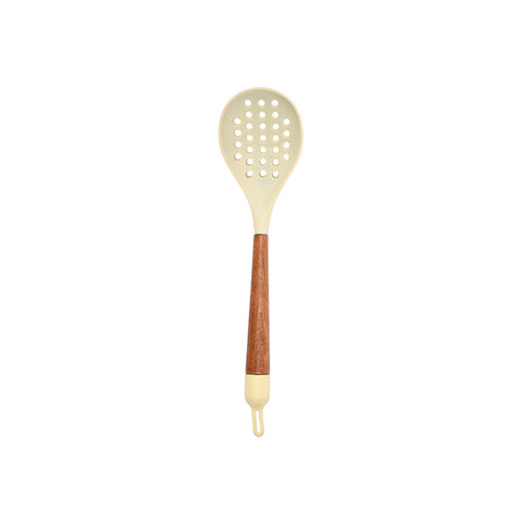 Estia Home Cucchiaio scanalato da cucina in silicone crema "Allure" 34.5x8.5x6.5 cm