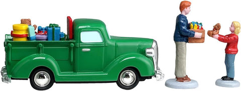 LEMAX Set 3 Personaggi "Church Toy Drive" in resina H5.5 cm