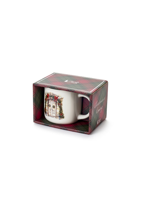 Mug de Noël « Noël approche » en tissu, 6 variantes (1 unité)