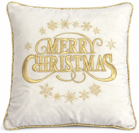 Clodette Cuscino arredo di Natale "Merry Christmas" 45x45 cm 3 varianti(1 unità)