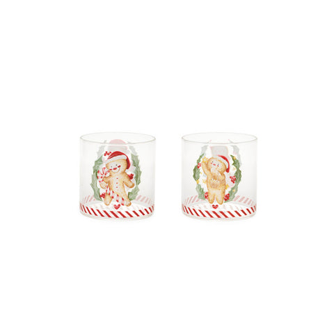 Nuvole di Stoffa Set 6 bicchieri natalizi borosilicato 2 varianti (2 unità)