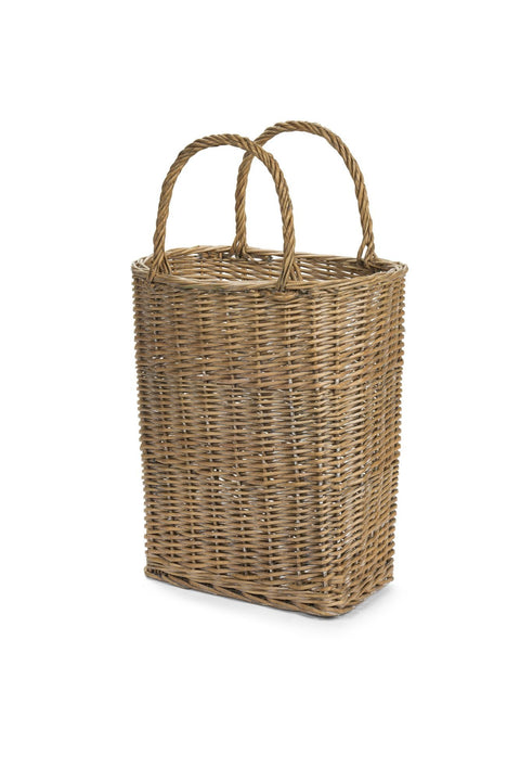 Nuvole di Stoffa Set 2 Cesti in vimini con manico "PePen" H30/40.5 cm