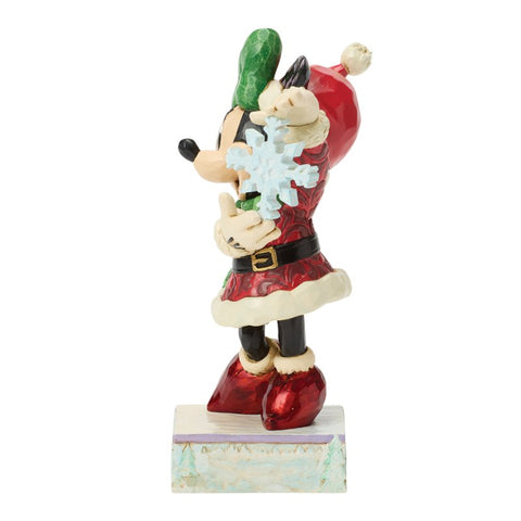 Enesco Disney Jim Shore Minnie in resina con fiocco di neve 9.5x5.5xH14 cm