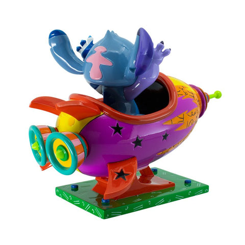 Enesco Disney Statuina Stitch con razzo, Britto 21.5x12xH16.5 cm