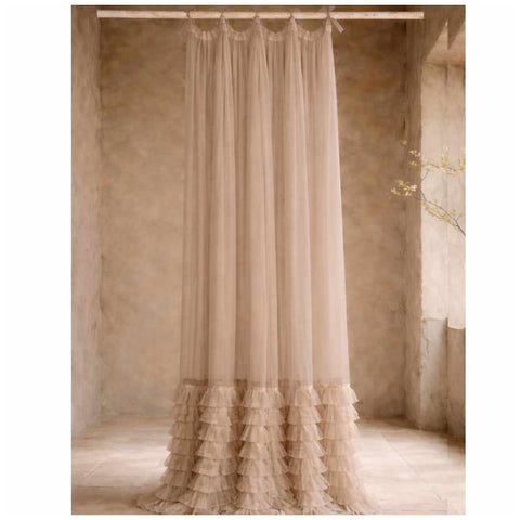 L'Atelier 17 Tenda con tulle e rouches "Valzer" 140x290 cm 3 varianti(1 unità)