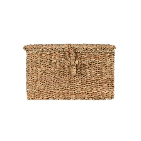 Estia Home Cestino Portaoggetti in vimini con coperchio "Nerina" 15x14xH25 cm