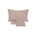 Copripiumino e federa in stile shabby chic rosa con motivo provenzale, tessile camera da letto
