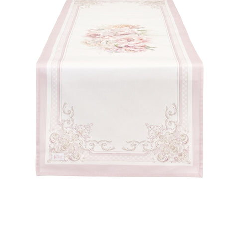 Chemin de table « Nuages ​​de coton avec fleurs » 50x150 cm 2 variantes (1 unité)