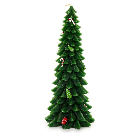 Nuvole di Stoffa Candela albero di natale "Bear Wonderland" 12x12xH28 cm