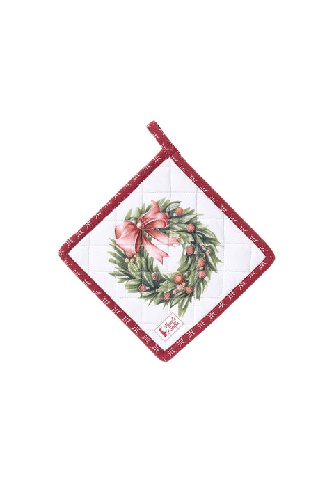 Cloth Clouds Kitchen Pot Holder "Christmas Story" 18x18 cm 2 variants (1 unit)