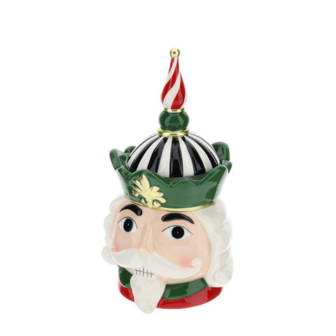 Hervit Christmas Container Soldier's Head Biscuit Jar in Ceramic H29 cm