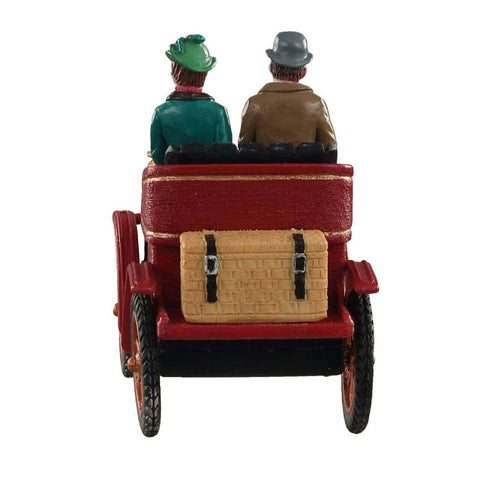 LEMAX Characters in the car "First Car In Town" in polyresin H8.5 x 10 x 5 cm