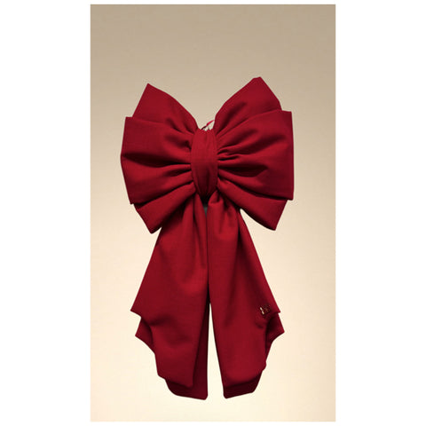 Madame Fioccò Fiocco grande Romanticone in tessuto rosso H100 cm
