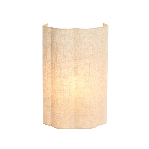 Light & Living Applique murale en tissu beige "Fringe" 26x15xH40 cm