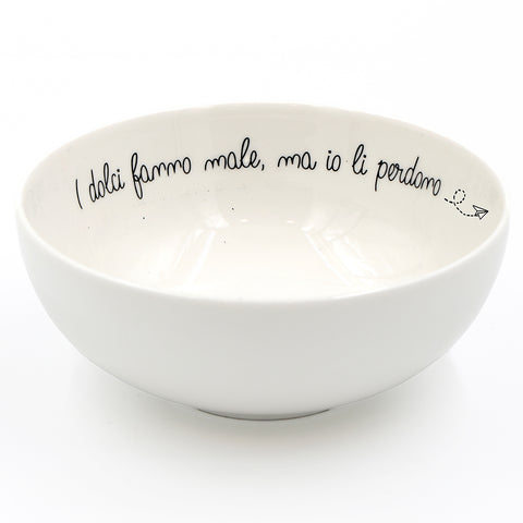 La Porcellana Bianca Ciotola Cereal Bowl "Gli Onesti" D14 cm