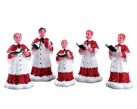 LEMAX Set 5 Personaggi Cantori natalizi "The Choir" 13,5x3xH5,5 cm