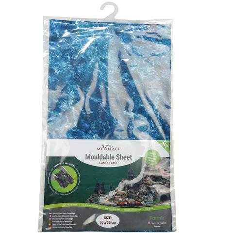 Feuille décorative à modeler Océan MY VILLAGE pour village de Noël 50x30 cm