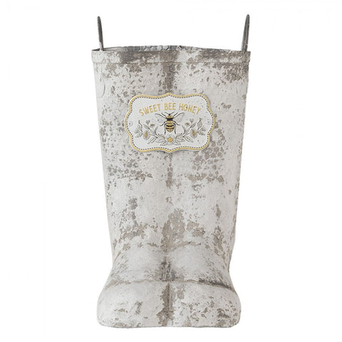 Clayre & Eef Stivali porta vaso per piante metallo 18x24x31/35 cm
