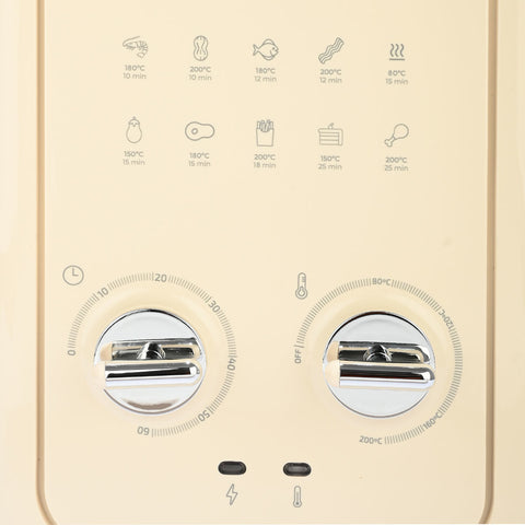 Estia Home Friggitrice ad Aria in acciaio inox Crema "Epoque" 1500W 5lt