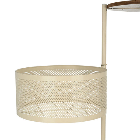 Estia Home Carrello Porta oggetti in metallo avorio "Allure" 5 cassetti D30xH84 cm