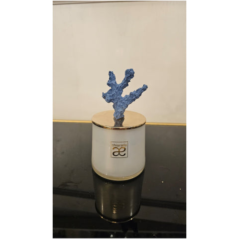 Chiaraela Candela sfera piccola Corallo Avion D7xH14 cm