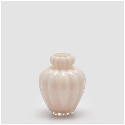Edg Enzo de Gasperi Vaso Chignon in vetro rosa da interno D16xH20 cm - Angelica Home Stabia