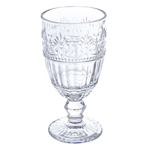 Blanc Mariclò Set 6 bicchieri calice acqua in vetro "Libiamo"8X8Xh10.40 cm