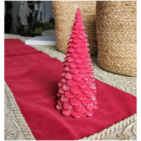 Bougie de Noël Cereria Parma Slim, taille moyenne, D9 x H20 cm, 3 variantes (1 unité)