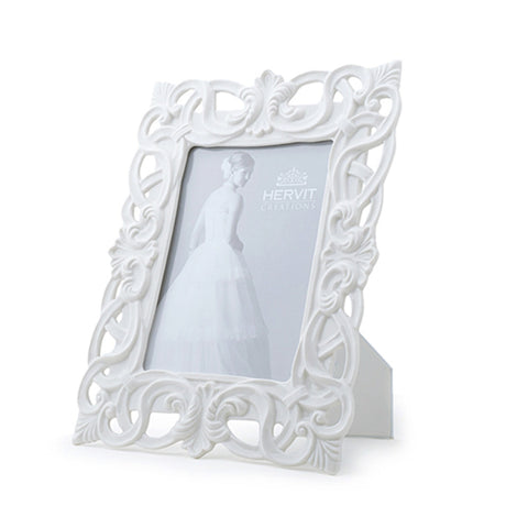 Hervit Perforated Porcelain Photo Frame "Baroque" 22x28 cm