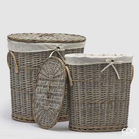 Edg - Enzo De Gasperi Gray laundry basket 2 variants (1pc)