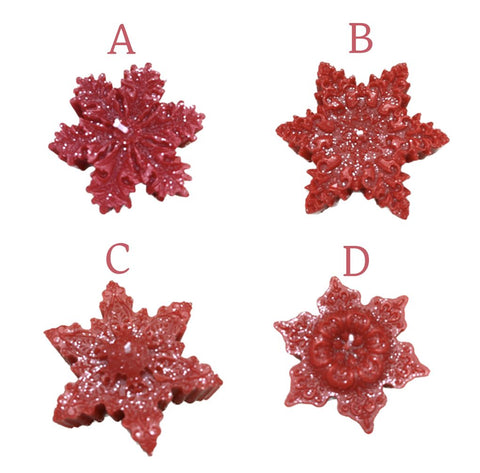 Cereria Parma Handcrafted snowflakes, made in Italy, H2.5xD7cm 4 variants (1pc)