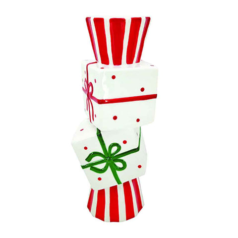 Easy Life "Ribbon" ceramic Christmas vase with gift packages