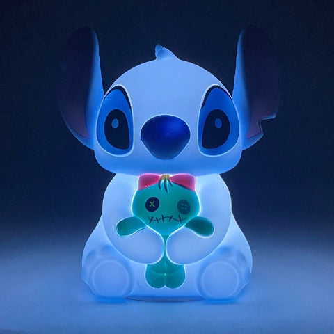Enesco Disney Lampada Touch Stitch in silicone con Scrump H15.5 cm