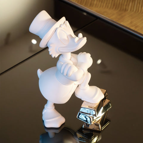 LEBLON DELIENNE Zio Paperino Scrooge piccolo bianco/oro 18.5xH30 cm