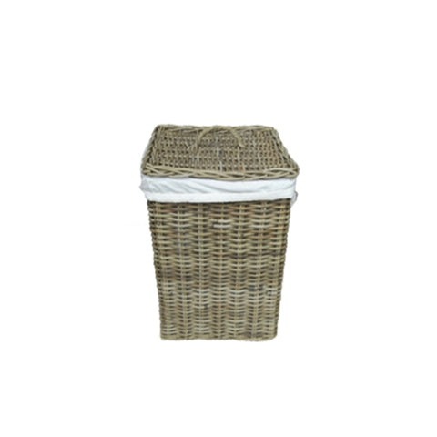 Blanc Mariclò Lined Rattan Laundry Basket 2 variants (1 unit)