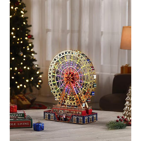 Mr. Christmas Ruota panoramica animata 125 luci led RGB, 50 melodie 31x12.5xH38.5 cm