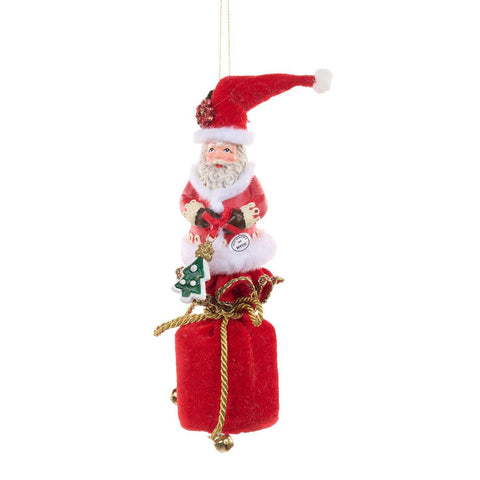 GOODWILL Décoration de sapin de Noël en résine et tissu 18.5 cm 2 variantes (1 unité)