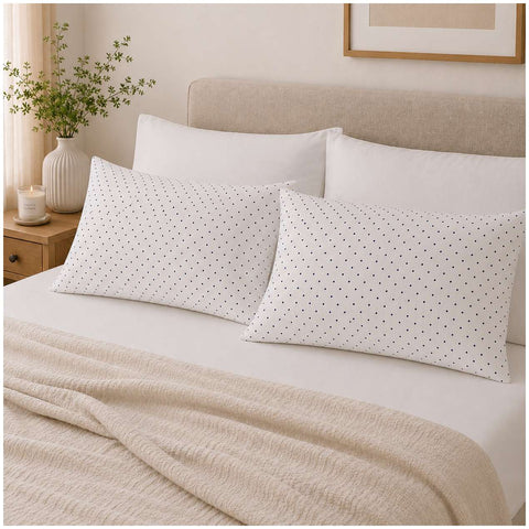 Bianco Perla Set 2 federe in cotone 50x80 cm 7 varianti(2 unità)