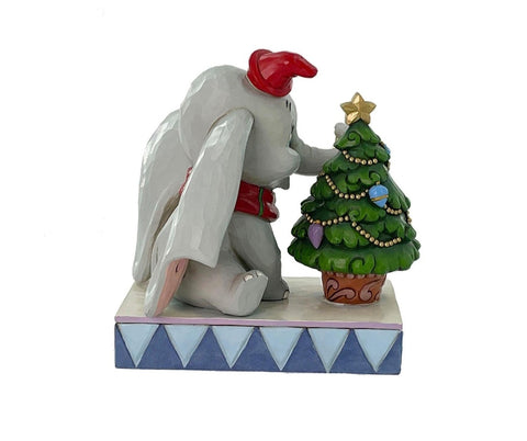 Enesco Disney Dumbo avec sapin de Noël 12,4x14xH14 cm
