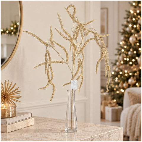 Fiori di lena Ramo decorativo di natale oro "Golden Branch"