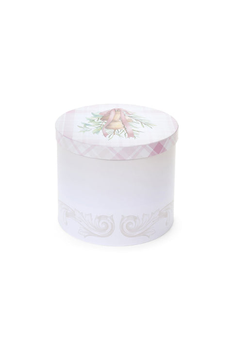 Lot de 3 boîtes de Noël rondes « Darling » en tissu Nuages ​​20/23/26 cm