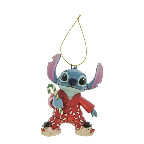 Enesco Christmas Tree Ornament, Stitch in "Jim Shore" Pajamas H9 cm