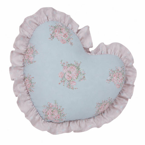 L'Atelier 17 Cuscino Cuore in cotone "Charlotte" 40x45 cm 2 varianti(1 unità)
