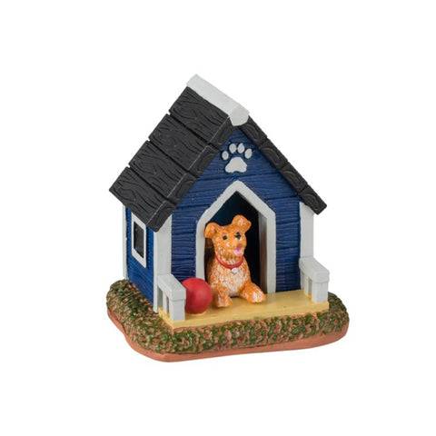 Lemax Kennel with dog "Fluffy's House" H5.3 x 5.1 x 4.4 cm