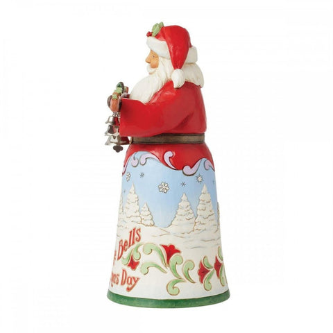 Enesco Babbo natale in resina con campane "Jim Shore" 12x14xh26 cm